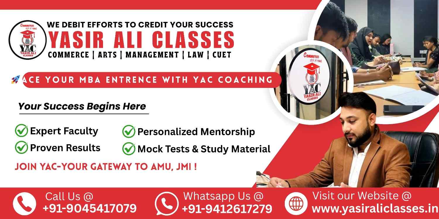 Commerce Coaching at Yasir Ali Classes Aligarh